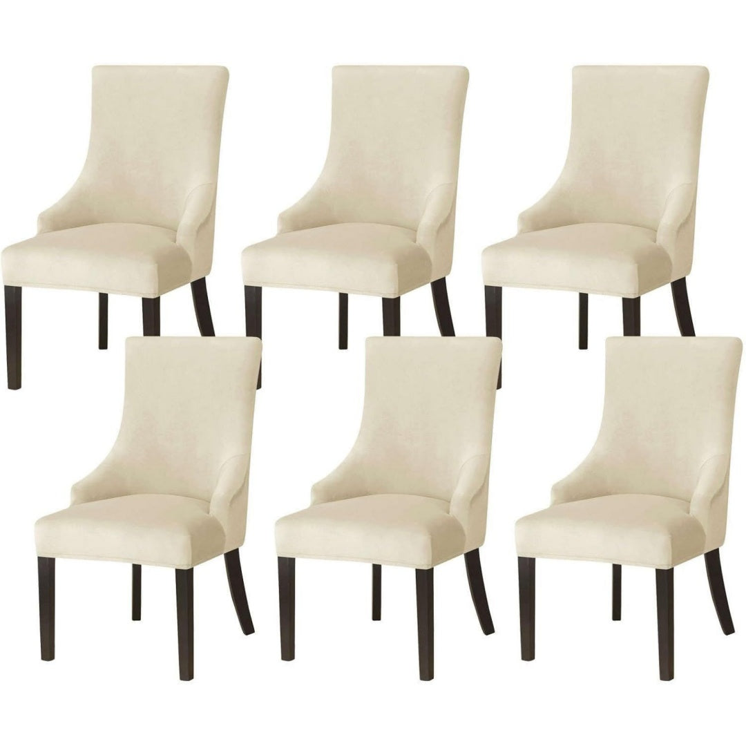 Poltrona confortevole rivestimento in velluto rivestimento in tessuto beige