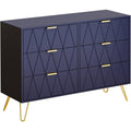Como e cassettiere con cassetti regolabile blu