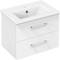 Mobiletti con lavabo con cassetti in MDF oro