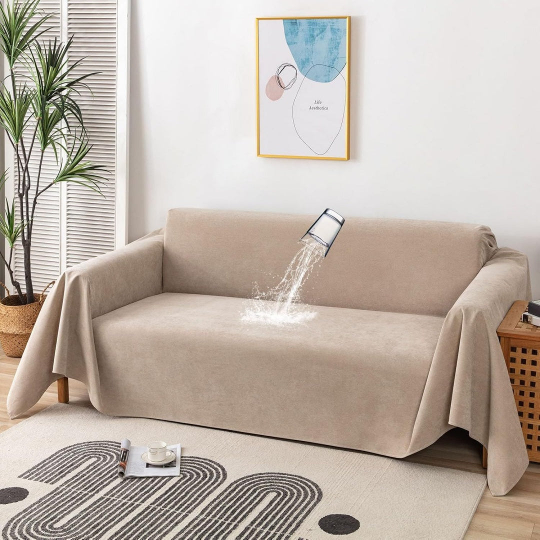Seduta imbottita Foreate Copridivano impermeabile divano componibile beige