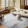 Arredo per soggiorno blu stile vintage