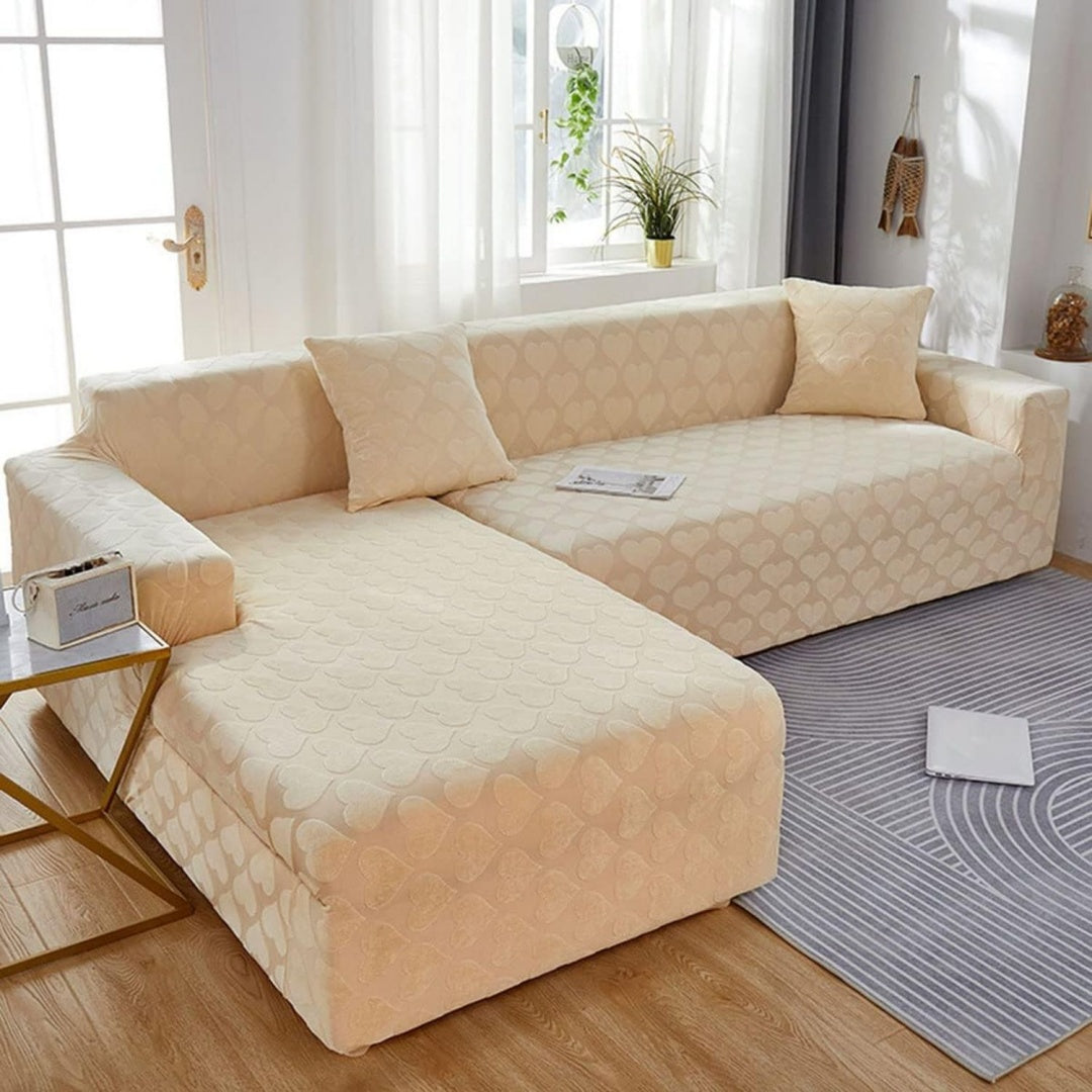 Divano confortevole YOPOIY Ultimo tratto Jacquard Copridivano beige
