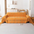 Divano confortevole Copridivano Bohemian, Copridivano Universale Quattro nero